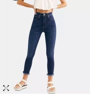 Free People Raw High Rise Jegging Sz 27